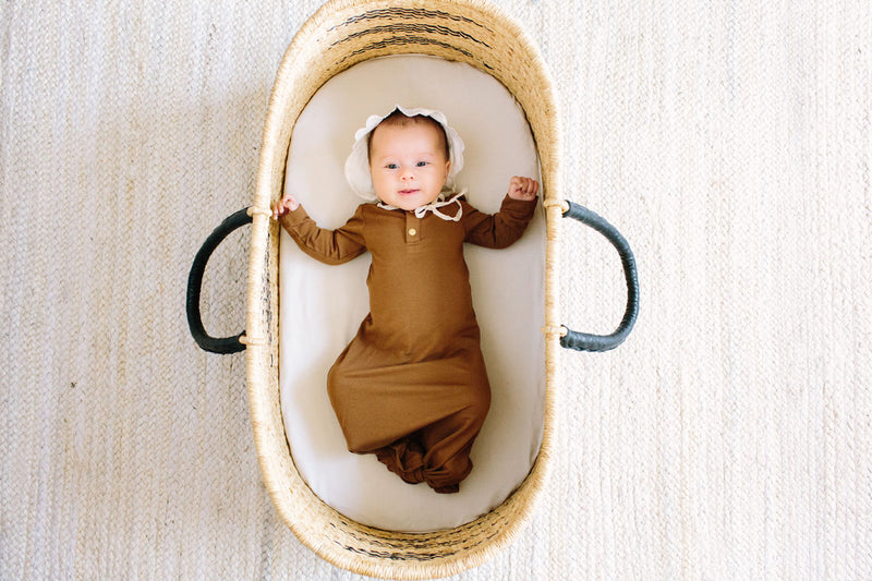 Copper | BABY - Dwell and Slumber house dress gold snaps