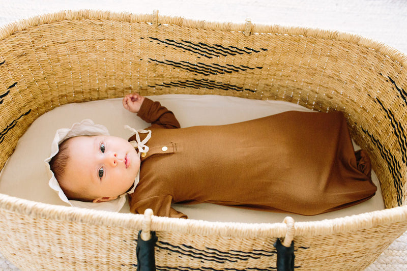 Onyx | BABY - Dwell and Slumber house dress gold snaps