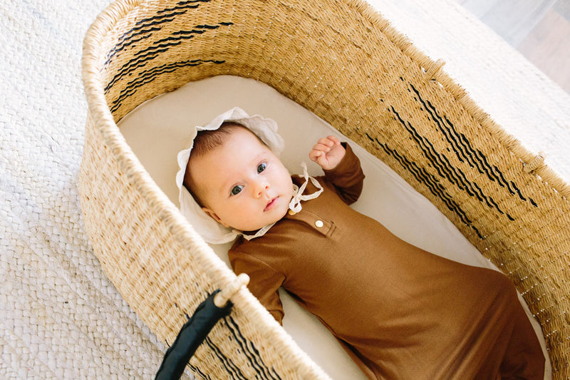 Copper | BABY - Dwell and Slumber house dress gold snaps