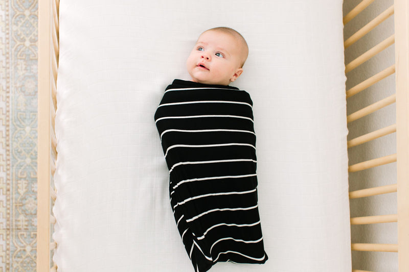 Valencia Stripe | SWADDLE - Dwell and Slumber house dress gold snaps