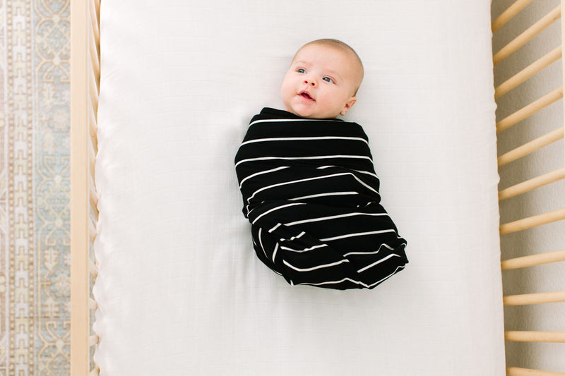 Valencia Stripe | SWADDLE - Dwell and Slumber house dress gold snaps