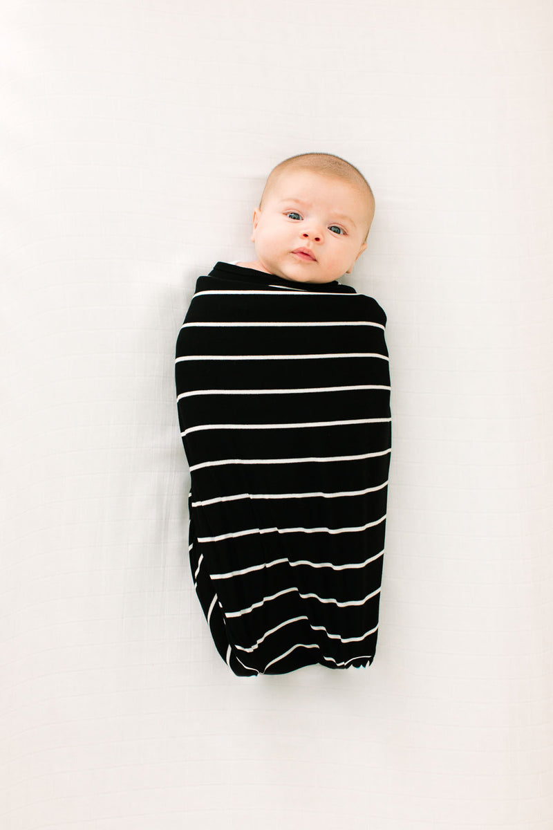 Valencia Stripe | SWADDLE - Dwell and Slumber house dress gold snaps