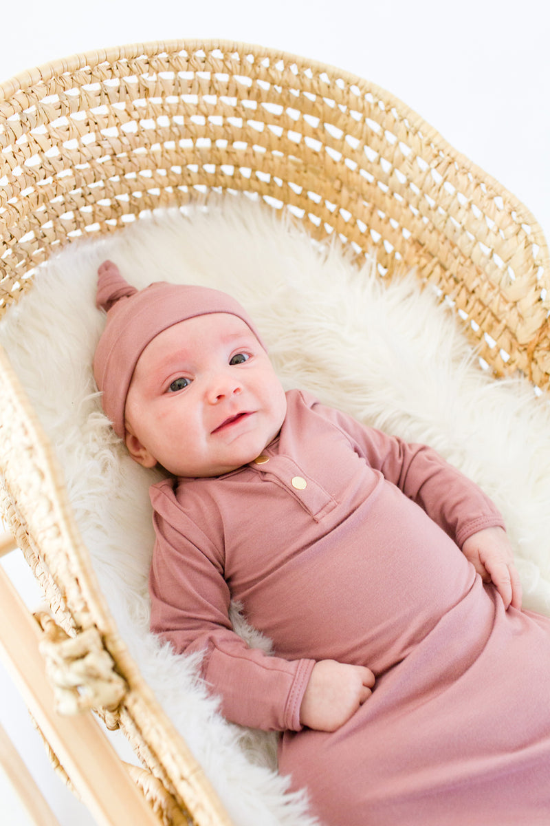 Olive | HAT - Dwell and Slumber house dress gold snaps