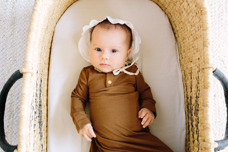 Willa | BABY - Dwell and Slumber house dress gold snaps