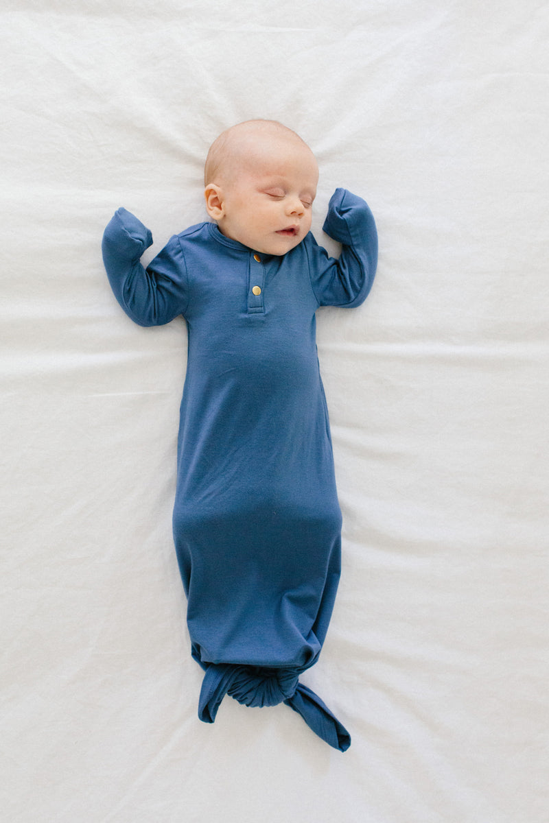 Denim | BABY - Dwell and Slumber house dress gold snaps