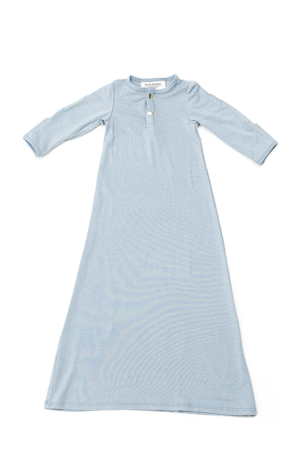 Chambray | BABY - Dwell and Slumber house dress gold snaps