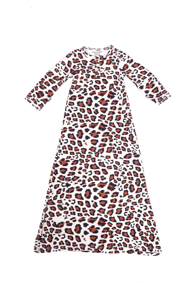 Leo | BABY - Dwell and Slumber house dress gold snaps