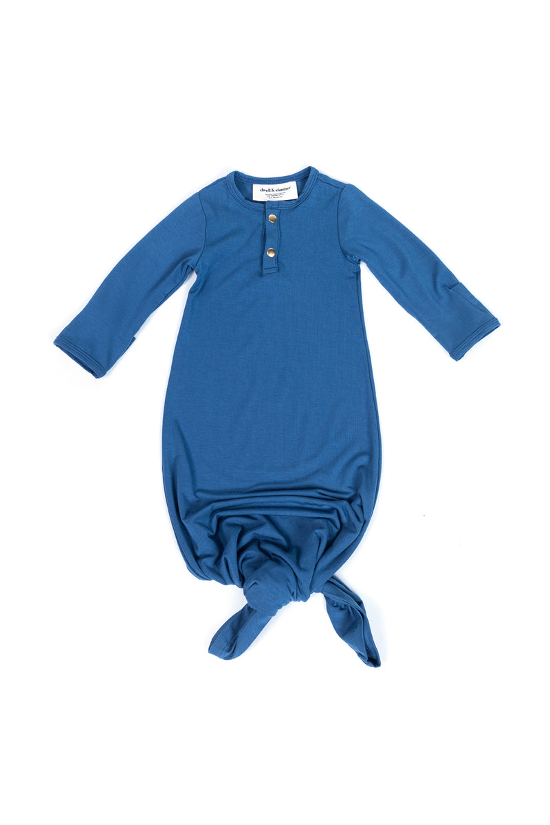 Denim | BABY - Dwell and Slumber house dress gold snaps
