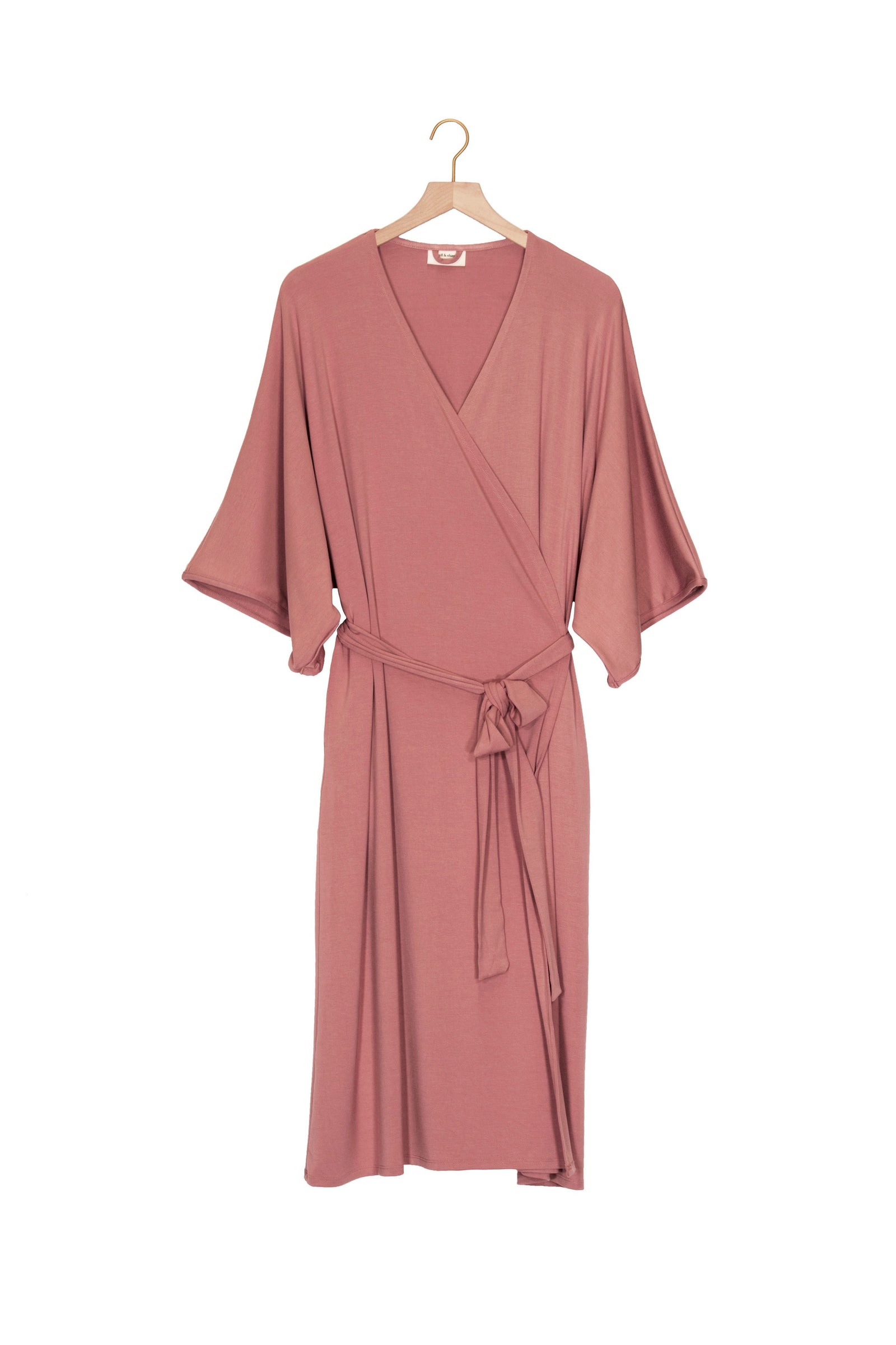 frank and oak wrap dress Soft Modern French Terry Robe | Rosewood | Robe M/L